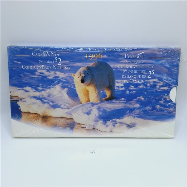 1996 RCM Uncirculated $2 Coin and Banknote Set