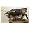 Image 1 : 2006 Longhorn bull sculpture