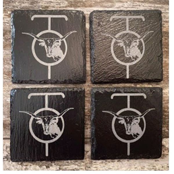 4 Slate OT Coasters (2 sets)
