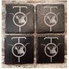 Image 1 : 4 Slate OT Coasters (2 sets)