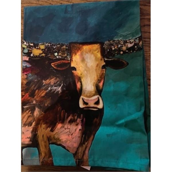 Longhorn Tea Towel