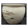 Image 2 : Large Chinese Qian Jiang Porcelain Jardiniere With Calligraphy