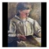 Image 2 : Antique Oil On Canvas Figural Painting Unsigned, Possibly 19th Century