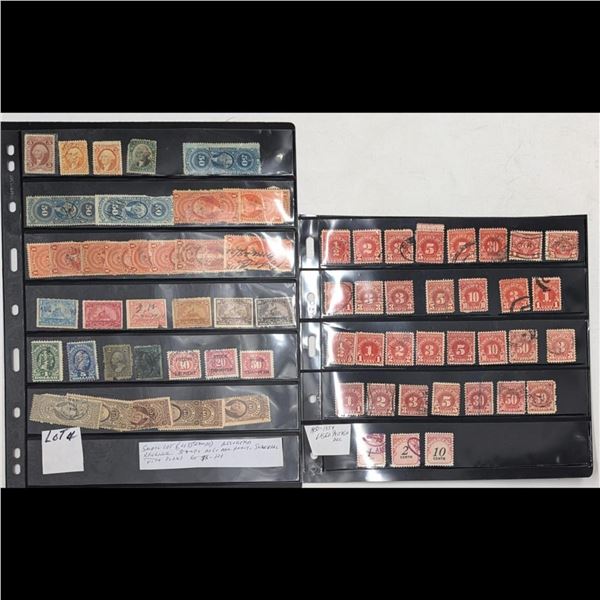 Small Lot Of 48 Early US Assorted Revenue Stamps, 1930-1955