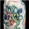Image 8 : Large Vintage Ceramic Vase Of Unknown Origin With Floral Design