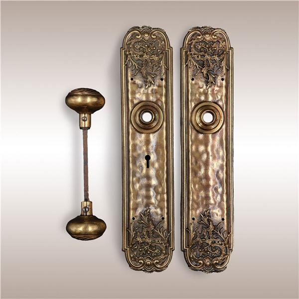 Vintage Savoy Door Plates And Knob Handle