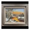 Image 1 : Oil On Canvas Landscape Painting Signed G. Whitman