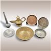 Image 1 : Lot Of 7 Assorted Middle Eastern Hammered Copper, Brass, & Tin Pieces