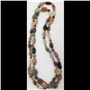 Image 10 : Set Of 3 Large Carved And Polished Precious Stone Beaded Necklaces