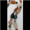 Image 13 : Set Of 3 Large Carved And Polished Precious Stone Beaded Necklaces