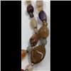 Image 3 : Set Of 3 Large Carved And Polished Precious Stone Beaded Necklaces