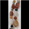 Image 8 : Set Of 3 Large Carved And Polished Precious Stone Beaded Necklaces