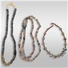 Image 1 : Set Of 3 Hand Crafted African Glass Trade Necklaces, One Children's Necklace