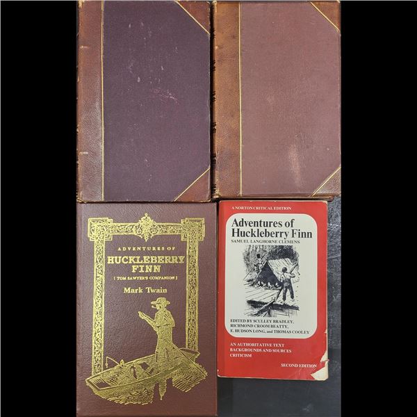 Lot Of 3 Antique Mark Twain Books + An Authoritative Text