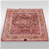Image 1 : Large 8'8" X 8'8" Karastan Red Sarouk Persian Style Rug