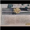 Image 3 : 18th C Henry Fletcher Color Engraving "12 Months Of Flowers" April