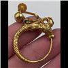 Image 2 : A Fine Pair Of Gold Gazelle Hoop Earrings, Untested