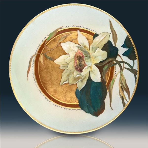 Antique Staffordshire Pottery Low Compote By Pinder Bourne & Co., 1862-1882