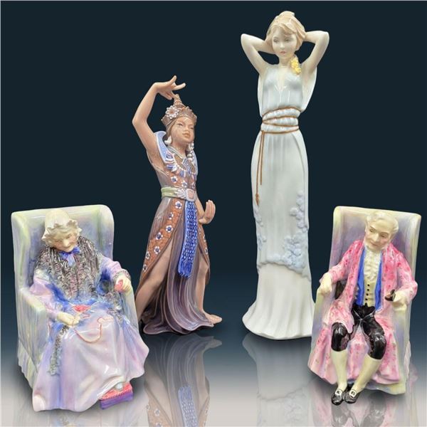 Lot Of 3 Royal Doulton And 1 Dahl Jenson Porcelain Figures