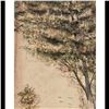 Image 8 : A Fine Antique Watercolor Landscape Painting With Initials MDA. Probably 19-20th Century