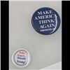 Image 2 : 10 Lot Set Of 2016 US Election Memorabilia Pins