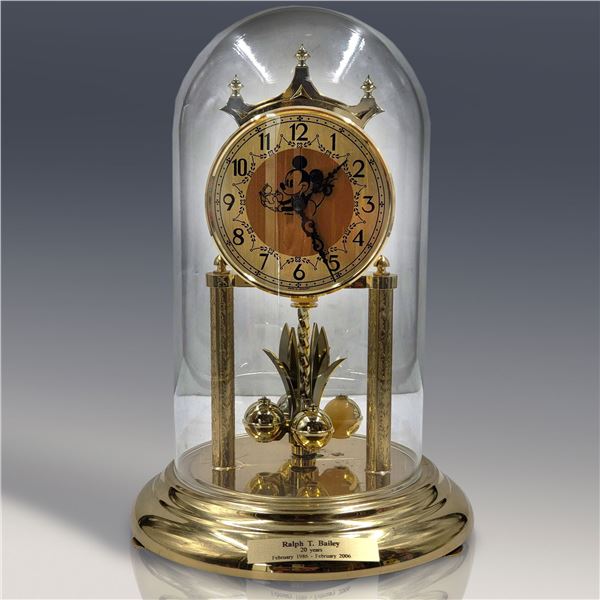 Encased Mickey Mouse Pendulum Clock