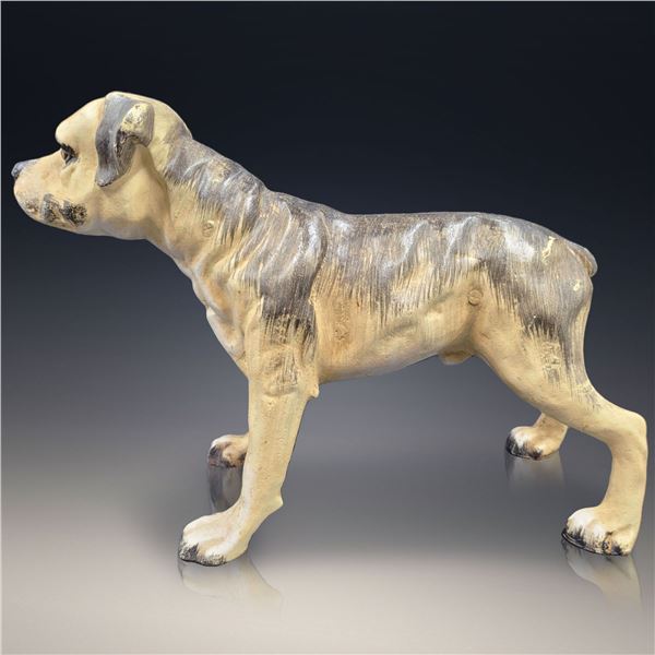 Large Vintage Dog Cast Iron Doorstop