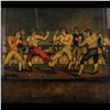 Image 2 : A Large Antique Lithograph "The Art Of Boxing"