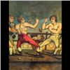 Image 4 : A Large Antique Lithograph "The Art Of Boxing"