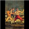 Image 5 : A Large Antique Lithograph "The Art Of Boxing"