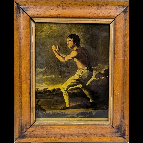 An Antique Daniel Mendoza (1764-1836) Boxing Lithograph