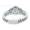 Image 8 : Rolex Ladies Quickset Stainless Steel Green Vignette Diamond And Emerald Datejus