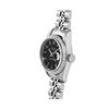 Image 3 : Rolex Ladies Stainless Steel Black Index Dial Engine Turn Bezel Jubilee Band Dat