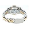Image 9 : Rolex Mens Two Tone Blue Vignette Diamond & Sapphire Datejust Wristwatch 36MM