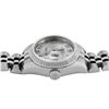 Image 5 : Rolex Ladies Quickset Silver Roman White Gold Bezel With Hidden Clasp Jubilee Ba