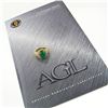 Image 1 : Vintage 18k Gold 11.08 ctw AGL Oval Cabochon Emerald & Pave Diamond Cocktail Rin