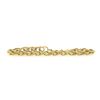 Image 4 : Vintage 14k Gold 7.25" Polished Interlocking Curb Link Stackable Chain Bracelet