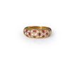 Image 1 : 18K Yellow Gold Ruby & Diamond Ring