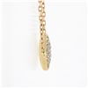 Image 4 : 18k Rose Gold .60 ctw Pave Set Diamond Cushion Pendant & Cable Link Chain Neckla