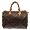 Image 1 : Louis Vuitton Brown Monogram Canvas Leather Speedy 30 Satchel Bag
