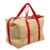 Image 3 : Louis Vuitton Beige Pink Canvas Sac Antigua Weekend Handbag