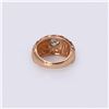 Image 4 : 14K Rose Gold & Moissanite Ring