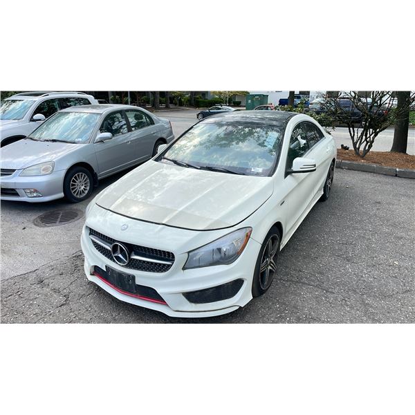 *TOW* 2015 MERCEDES CLA250 4MATIC WHITE VIN WDDSJ4GB2FN176490