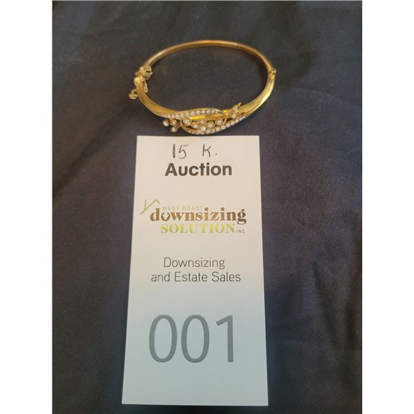 15 K Gold Bracelet A