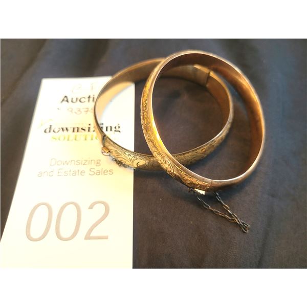 10 ct Gold & Gold Filled Bracelets A