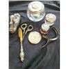 Image 2 : Antique Sterling Silver Vanity Set & Birks Sterling Compact A