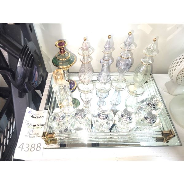 Perfume Bottles & Tray A