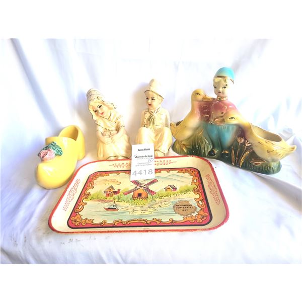 Shafer Painted 23k Gold Figurine A