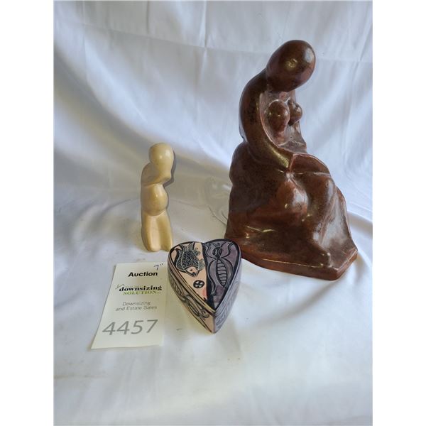 African Carved Stone A