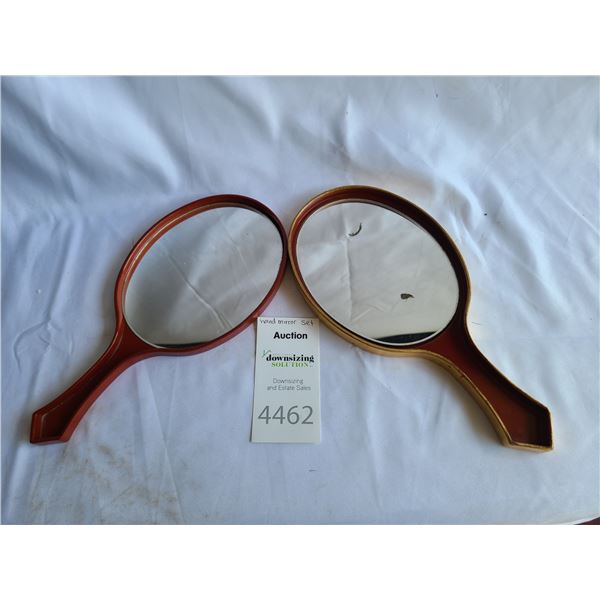 Vintage Hand Held Mirror A